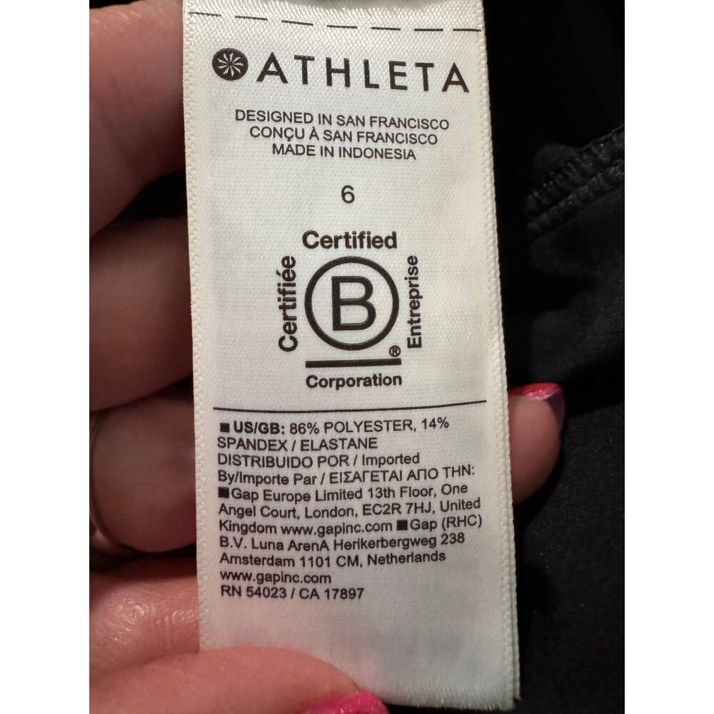 NWT Athleta Brooklyn Mid Rise Ankle Pant Black Size 6 - Picture 15 of 15
